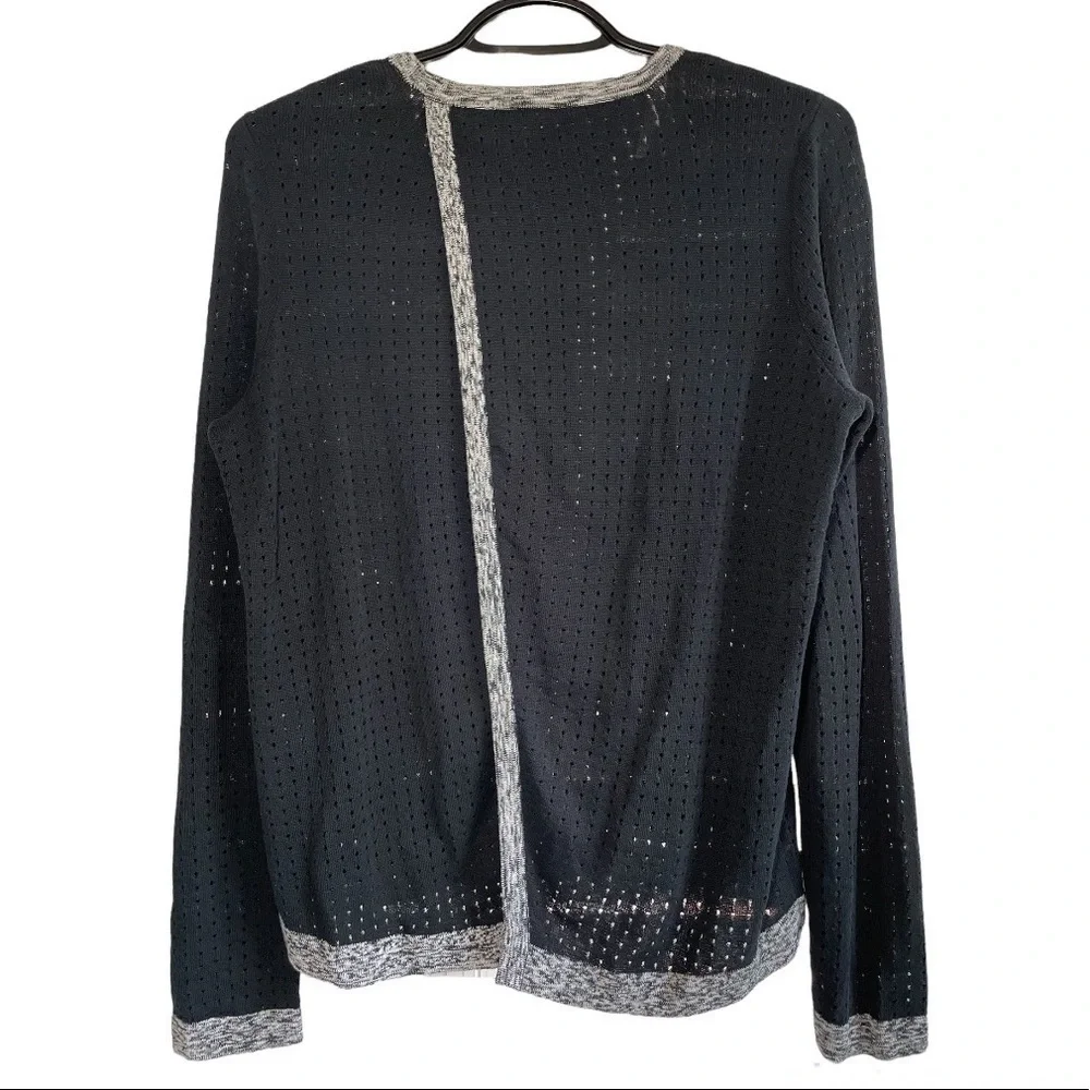 RAG & Bone Ariana Perforated Split-Back Sweater size S
